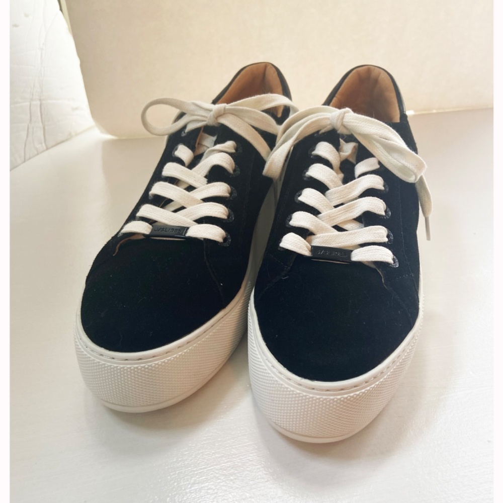 NWOT J Slides MAYA Women's Leather and Suede Platform Sneaker - Picture 3 of 9